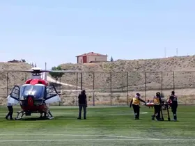 78 yaşındaki hasta hava ambulansıyla Malatya’ya sevk edildi
