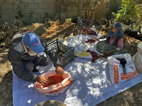 90 yaşındaki annenin evlat sevgisi acı biberi tatlı kıldı

