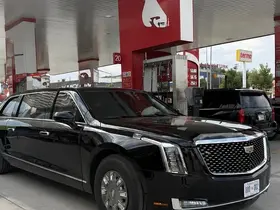 ABD Başkanı Trump’un makam aracı "canavar" Ankara yollarında
