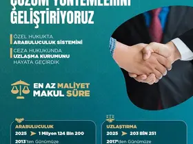 Adalet Bakanı Tunç: "2025 yılında arabuluculuk ile 1 milyon 124 bin 200 dosyada uzlaştırma sağlandı"
