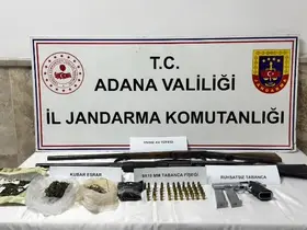 Adana’da 6 ruhsatız silah ele geçirildi
