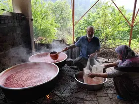 Adana’da kara kazanlarda sağlık deposu kızılcık şerbeti mesaisi başladı
