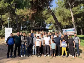 Adliye personeli aileleriyle doğada stres attı
