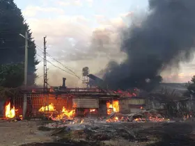 Ağaçlık alanda çıkan yangın mahalleyi sardı: Evinin yanışını yaşlı gözlerle izledi
