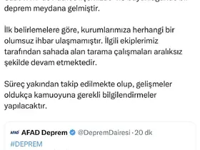 Ağrı’da 4,3 büyüklüğünde deprem

