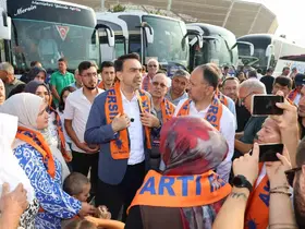 AK Parti Mersin Teşkilatı 25. yıl buluşması için Ankara yolunda
