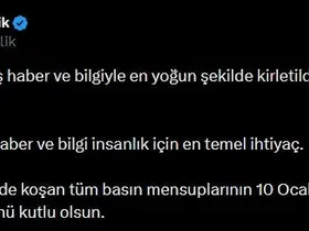 AK Parti Sözcüsü Çelik’ten 10 Ocak Çalışan Gazeteciler Günü mesajı
