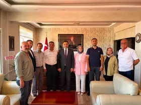 AK Parti’den Kaymakam Temel’e ’hayırlı olsun’ ziyareti
