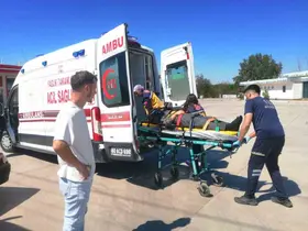 Akaryakıt istasyonu önündeki kaza kamerada
