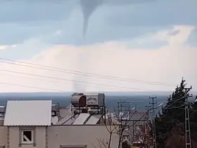 Akdeniz’de oluşan hortum kamerada
