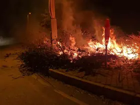 Alaca’da çıkan örtü yangını söndürüldü
