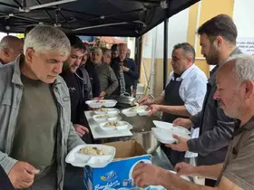 Alaçam’da Ahilik Haftası’nda ahi pilavı ikramı
