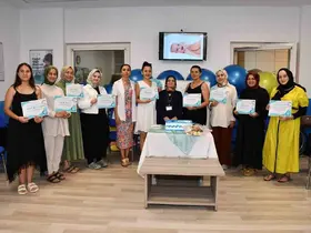 Alanya’da gebe okulu eğitimlerine devam ediyor
