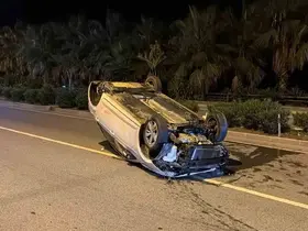 Alanya’da otomobil takla attı: 2 yaralı
