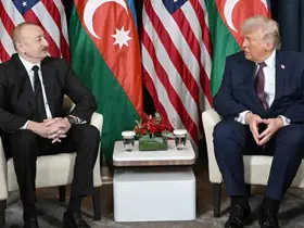 Aliyev, Trump ile bir araya geldi
