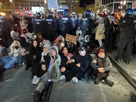 Almanya’nın başkenti Berlin’de Küresel Sumud Filosu’na destek gösterisi