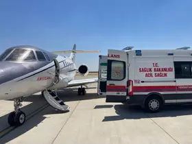 Ambulans uçak 14 günlük bebek için Konya'ya havalandı