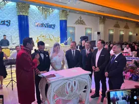 Anahtar Parti Genel Başkanı Ağıralioğlu genç çiftin nikah şahidi oldu
