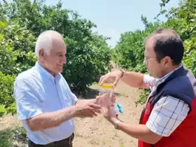 Andırın’da faydalı böcek ile doğal mücadele
