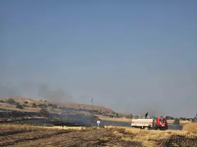 Anız yaktı, cezai işlem uygulandı
