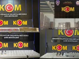 Ankara’da kaçakçılık operasyonu: 21 milyon liralık kaçak mala el konuldu
