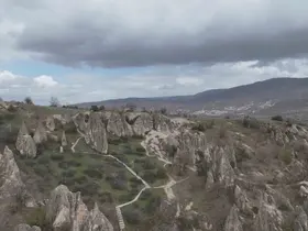 Ankara’da Kapadokya’yı andıran doğa harikası: Abacı Peribacaları
