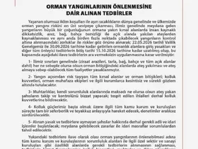 Ankara’da orman yangınlarının önlenmesine yönelik tedbirler 15 Ekim tarihine kadar uzatıldı
