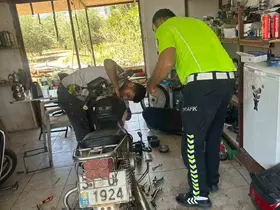 Antakya’da motosiklet tamircileri ve yedek parça satıcılarına denetim
