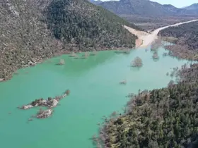 Antalya-Konya karayolunda son durum dron ile görüntülendi: 4 kilometrelik kısım sular altında
