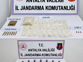 Antalya’da 3 kilogram kokain ele geçirildi

