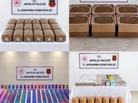 Antalya’da yarım ton kıyılmış tütün ele geçirildi
