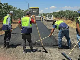 Araban’da sıcak asfalt çalışmaları devam ediyor
