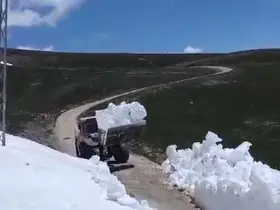 Ardahan’da karla mücadele
