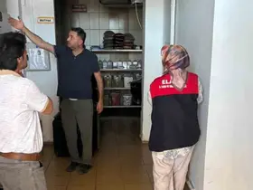 Arıcakta gıda üretim yerlerine  denetim
