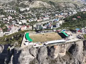Artvin’de 250 metre yükseklikteki arenada yılın son boğa güreşleri yapıldı
