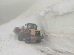 Artvin’de haziran ayında kar mesaisi
