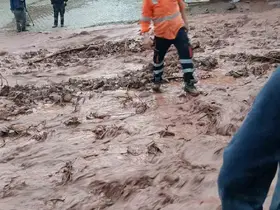 Artvin’de sağanak sonrası dereler taştı
