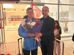 Avrupa şampiyonuna Kahramanmaraş’ta coşkulu karşılama
