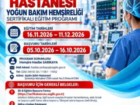 Aydın Şehir Hastanesi’nde yoğun bakım hemşireliği eğitimi düzenlenecek
