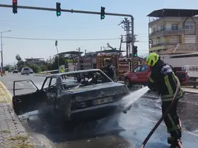 Aydın’da araç yangını
