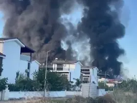 Aydın’da pazar yeri yangını
