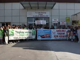 Aydın’da sağlıklı yaşam için yürüdüler
