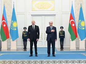 Azerbaycan Cumhurbaşkanı Aliyev, Kazak mevkidaşı Tokayev ile görüştü
