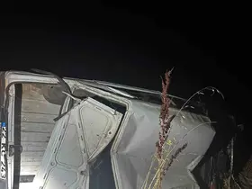 Babaeski’de korkutan kaza: Otomobil hurdaya döndü
