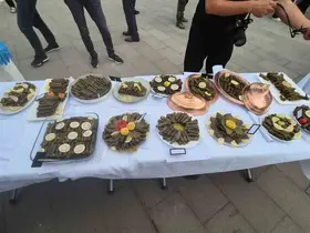 Bağ Bozumu Şenliği’nde sarmalar yarıştı

