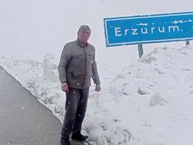 Bahar geldi ama kar ve tipi gitmedi: Palandöken’de tipi ulaşımı aksatıyor
