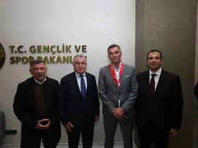 Bakan Bak, Avrupa Okul Sporları Federasyonu heyetini kabul etti
