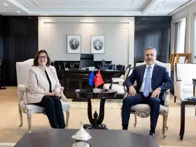 Bakan Fidan, Akdeniz Komiseri Suica ile görüştü