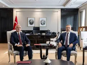 Bakan Fidan, Bakan Ersoy ile bir araya geldi
