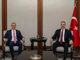 Bakan Fidan, Gazze Yüksek Temsilcisi Mladenov’u kabul etti
